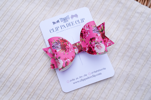 Peggy Bow - Pink Floral
