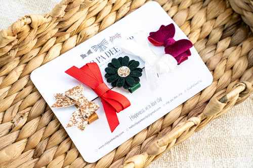 Babies First Hair Clips (Set of 5) - Christmas Essentials