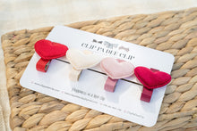 Embellished Velvet Hearts - Pink, Beige, Red & Deep Red