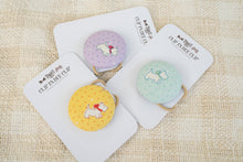 Fabric Button Hair Tie (Large) - Dottie Scottie Dogs