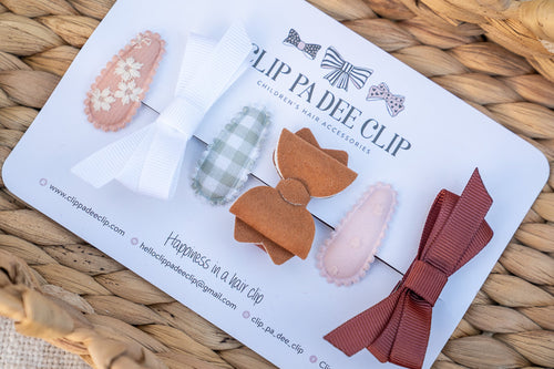 Babies First Hair Clips (Set of 6) - Claire