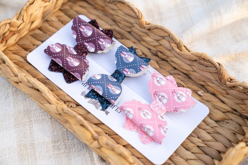 Scallop Kiarah (Large) / Maria Bow - Sweet Bunny Faces (You Choose)
