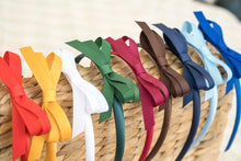 Hard Headband / Grosgrain Ribbon Bow (Medium) - School Colours