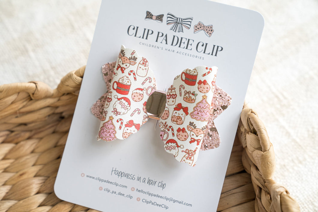 Scallop Kiarah Bow (Large) - All About Christmas