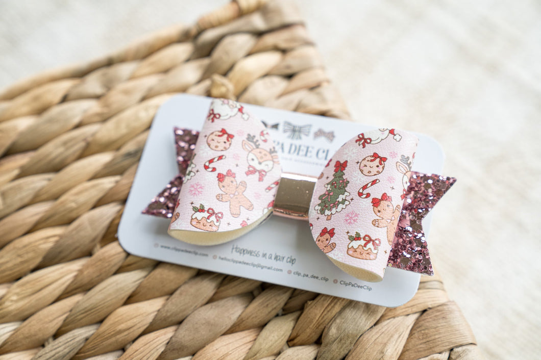 Peggy Bow - Christmas Festivities (Pink & Red)