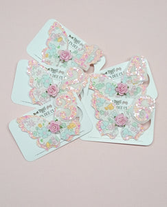 Birthday Butterfly - Light Pink & Blue Liberty Floral