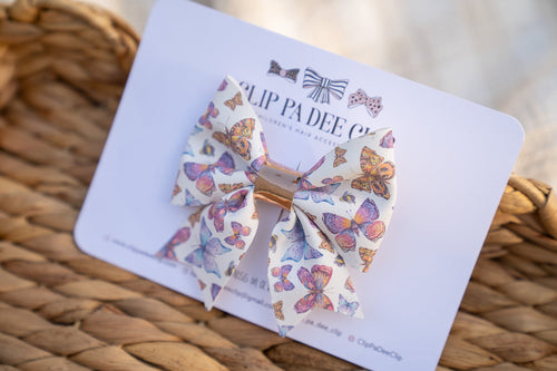 Sailor Bow (Large) - Butterflies