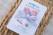 Mimi, Grosgrain Ribbon Bow & Jessie Blossom Hair Clips (Set of 3) - Pastel Pretties