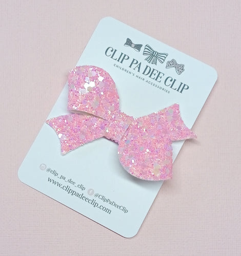 Lulu Bow - Hot Light Pink Sparkles