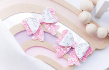 Nancy Bow (Small - Matching Pair) - Pink Bunnies